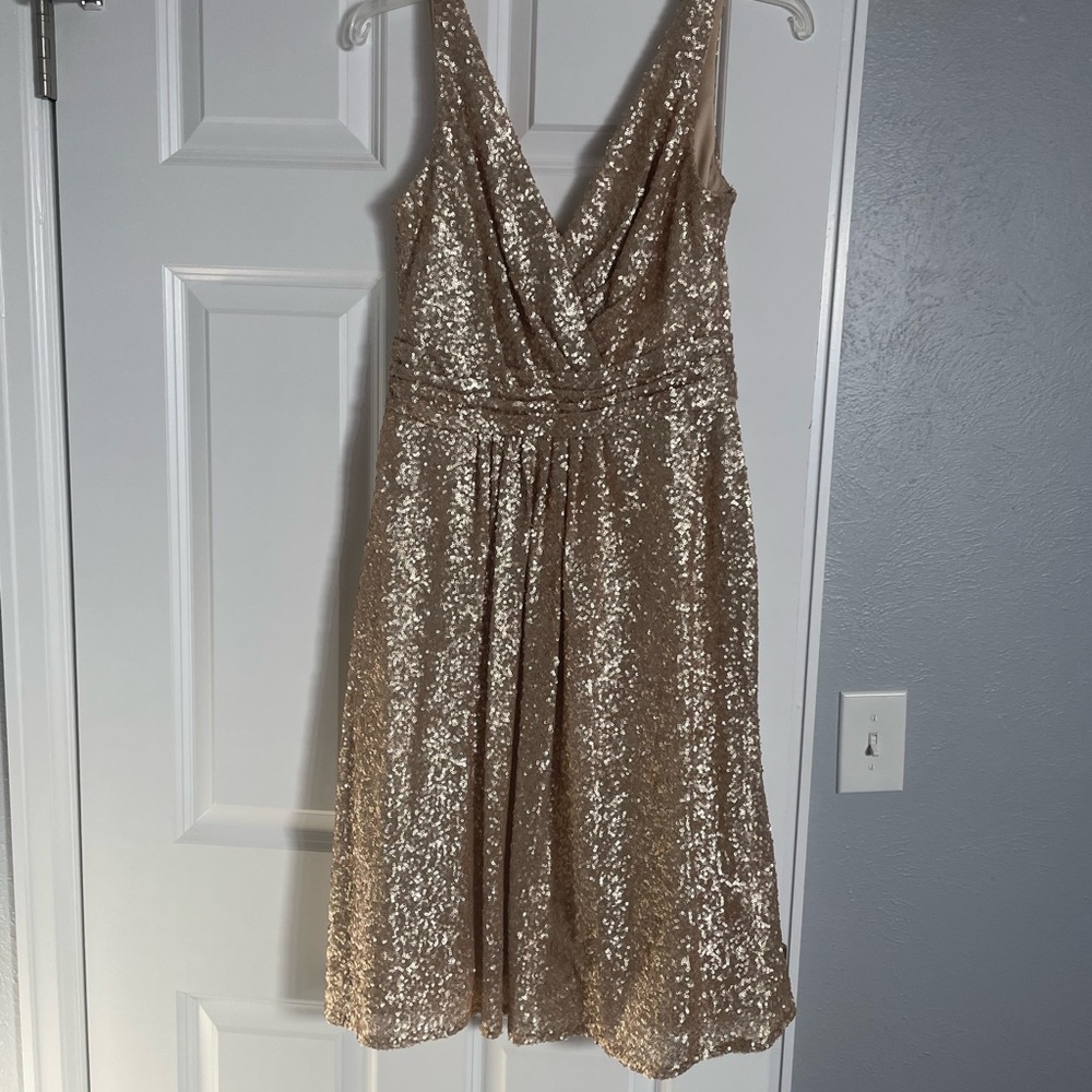 Gold sequin sorella vita dress